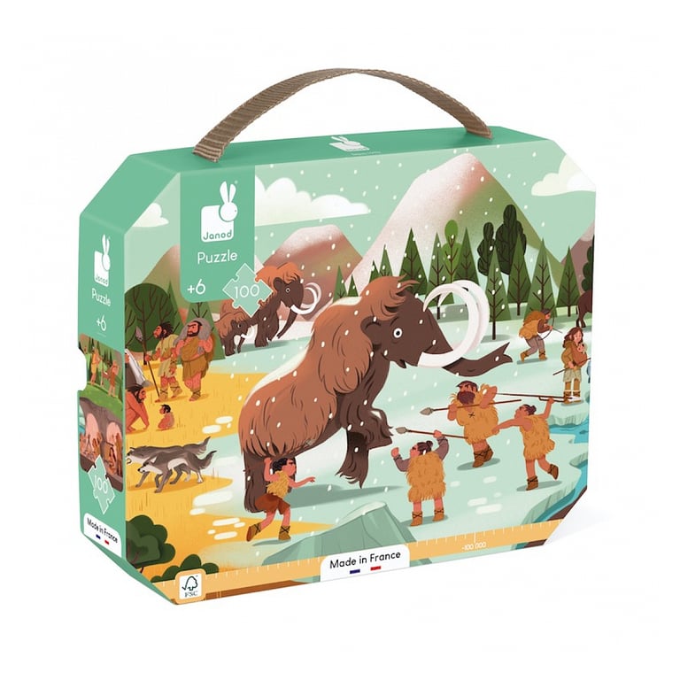 Puzzle Janod Frise Préhsitoire avec Poster 100 pièces - vue 2