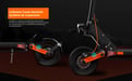 Scooter elettrico JOYOR S5-Z con luce lampeggiante - Motore 600W Batteria 48V13AH Autonomia 45KM Freni a disco - Nero