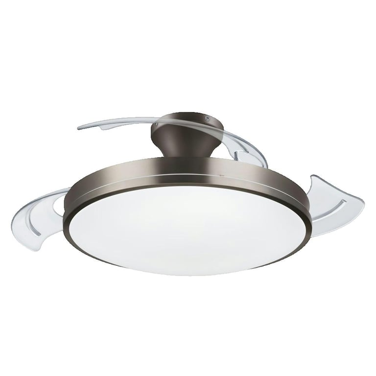 Ventilateur de plafond Philips LED 48,5 cm nickel - Neuf