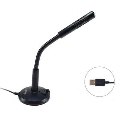 Micrófono con puerto USB negro