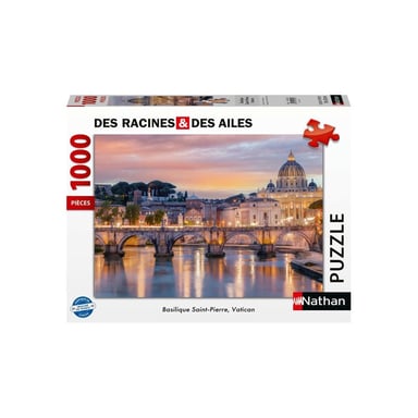 Puzzle 1000 pezzi Ravensburger Nathan Collection Evasion Basilica di San Pietro Vaticano « Dalle Radici alle Ali » Multicolore
