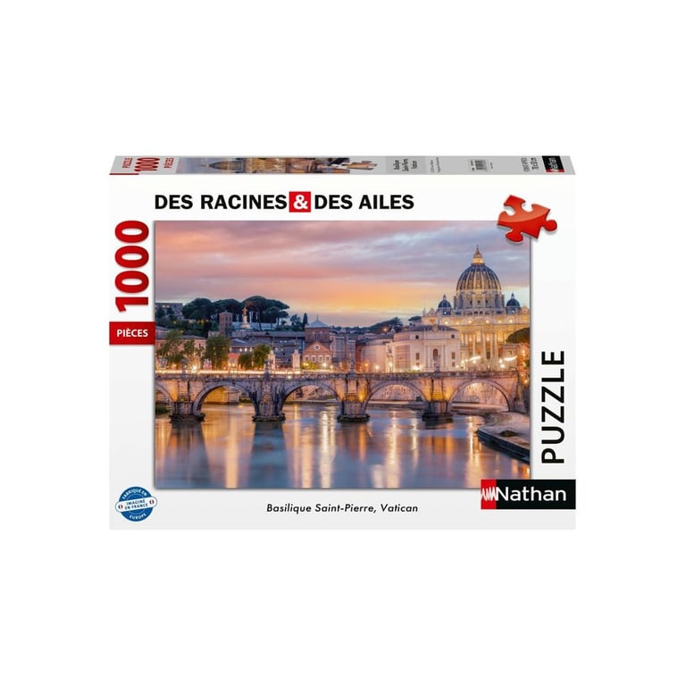 Puzzle 1000 pièces : Basilique Saint Pierre Vatican Ravensburger Nathan - vue 2