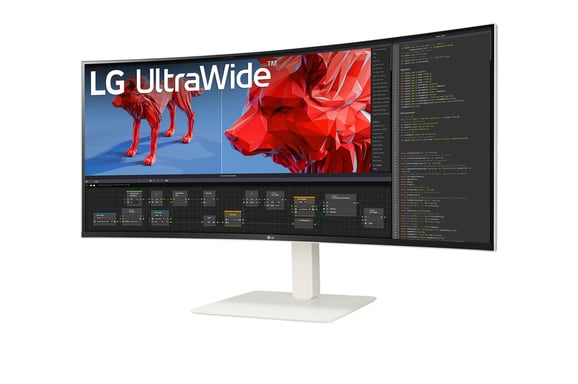 LG 38BR85QC-W pantalla plana de PC 96,5 cm (38'') 3840 x 1600 píxeles UltraWide Quad HD+ LCD Blanco