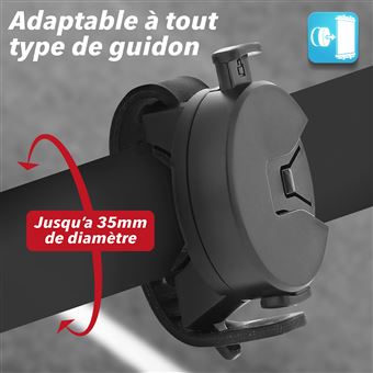 T'nb UMBIKE5 Supporto Smartphone in Silicone 360° per Bicicletta e Monopattino Nero