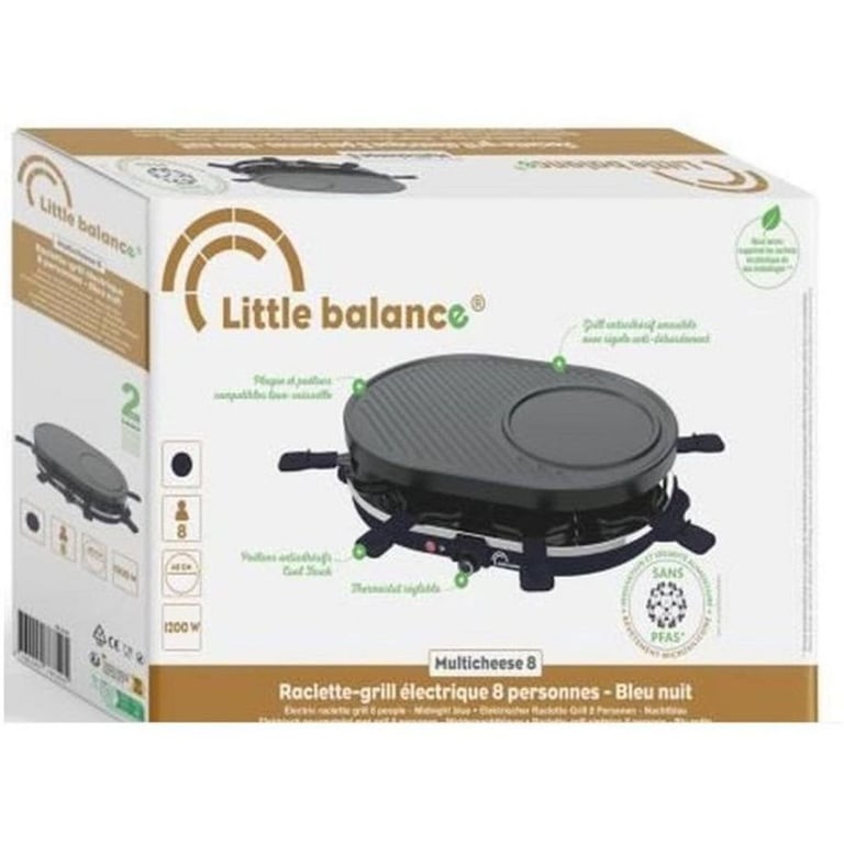 Appareil à raclette LITTLE BALANCE Cheese Jusqu'à 8 personnes Plaque Grill / Crêpe amovible - vue 3
