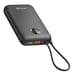 Swissten Batería Externa 20000mAh Cables USB-C y Lightning Pantalla LED Negro