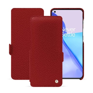Housse cuir OnePlus 11 -  - Rouge - Cuir grainé