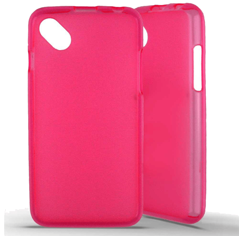 Coque silicone unie compatible Givré Rose Wiko Sunset 2