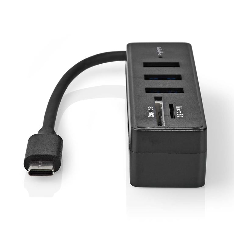 Nedis Hub USB C 3.0 + Lecteur carte micro SD - vue 2