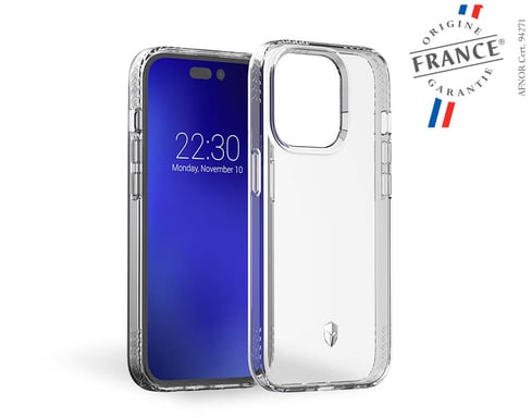 Coque Renforcée iPhone 14 Pro PULSE Origine France Garantie Garantie à vie Transparente - FR Force Case