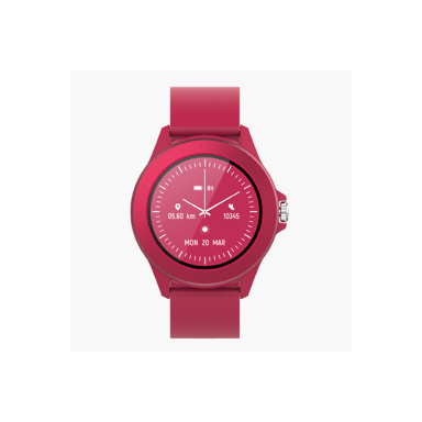 Forever Colorum, orologio connesso Bluetooth 5.0 IP68, rosso