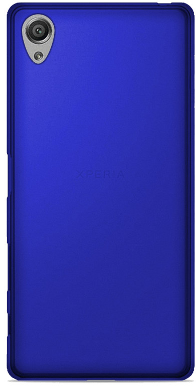 Coque silicone unie compatible Givré Bleu Sony Xperia XA