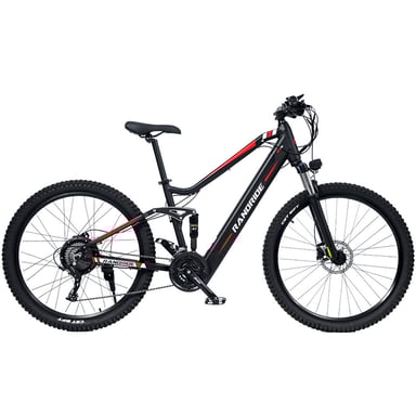 Vélo électrique pour adultes 1000 W Ebike 70 km d'autonomie 50 km/h vitesse maximale CST 27,5 x 2,4 VTT électrique 48 V 13,6 A batterie Ebike-noir