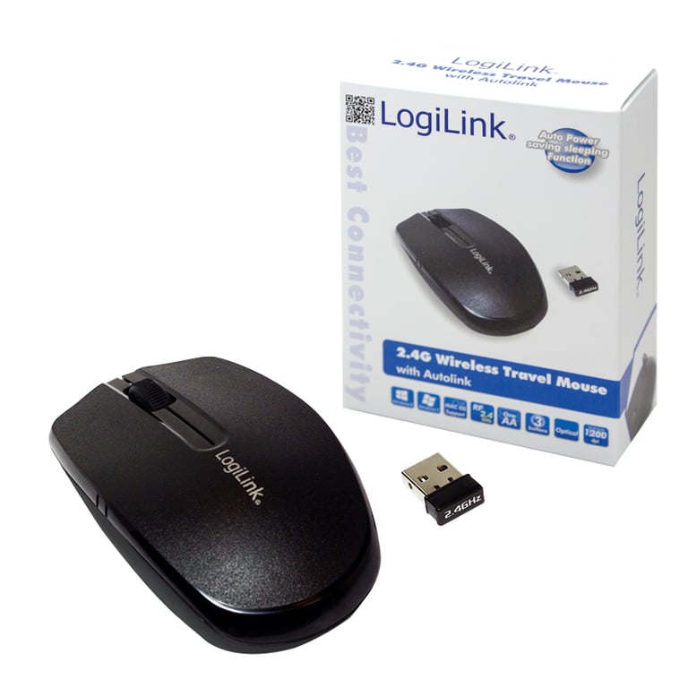 LogiLink ID0114 Bureau Ambidextre RF sans fil Optique 1200 DPI Neuf - vue 3