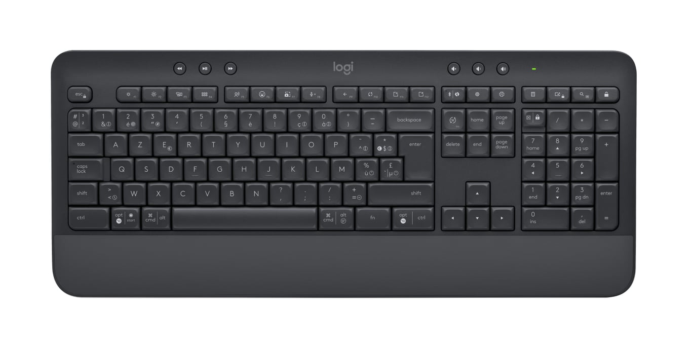 Logitech 920-011001 teclado Ratón incluido Oficina Bluetooth AZERTY Belga Grafito