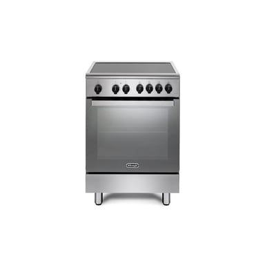 De'Longhi DMX 64 INL four et cuisinière A Electrique Plaque avec zone à induction Noir, Acier inoxydable