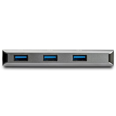 StarTech.com Hub Ladrón USB-C de 3 Puertos 10Gbps y Lector de Tarjetas de Memoria Flash SD - con 3 Puertos USB-A y 1 Ranura SD - Adaptador Hub Concentrador 3.2 Gen 2 Tipo C - Portátil - Hub para Ordenador Portátil - Alimentado por USB - Compatible TB3