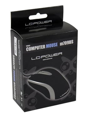LC-Power LC-M709BS ratón Oficina USB tipo A Óptico 1000 DPI