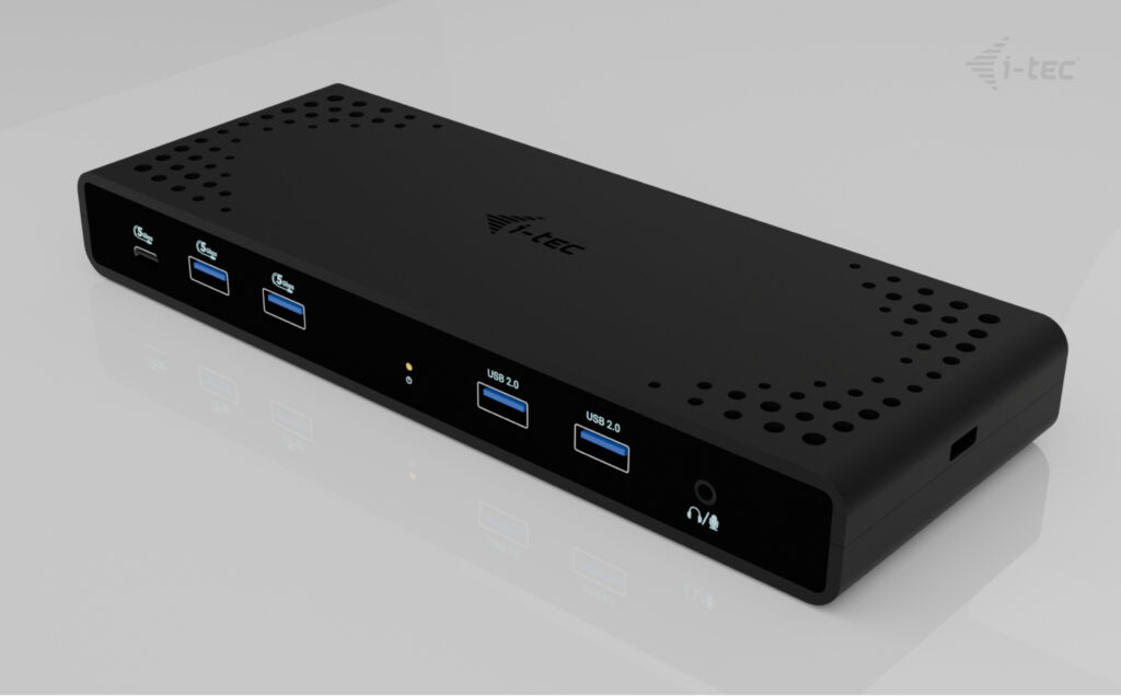i tec Universal Dual 4K Display Docking Station + Power Delivery - vue 2
