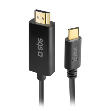 SBS TECABLETCHDMI18K adaptador de cable de vídeo 1,8 m USB Tipo C HDMI Negro