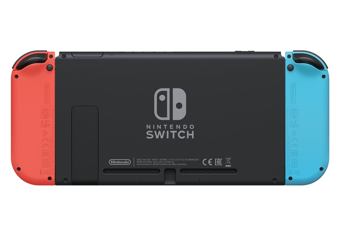 Switch (OLED) Néon 64 Go - Console de jeux portables 17,8 cm (7) Écran  tactile Wifi, Bleu, Rouge - Nintendo