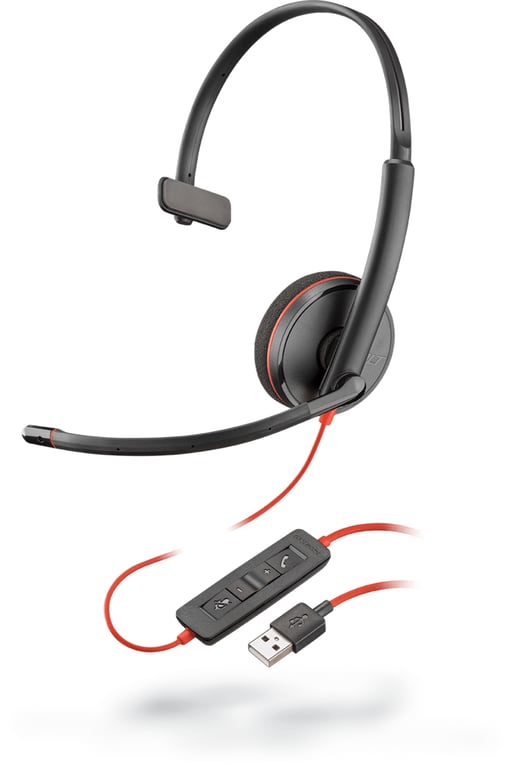 Casque POLY Blackwire C3210 – Bureau/Centre d'appels USB-A, Son Large Bande - vue 2