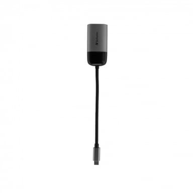 Verbatim 49145 câble vidéo et adaptateur 0,01 m USB Type-C VGA (D-Sub) Noir, Argent