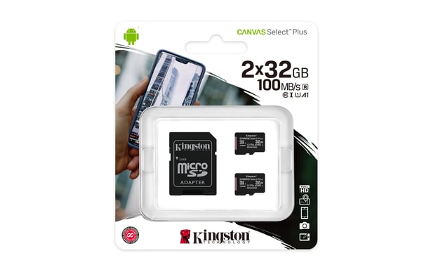 Kingston Technology Canvas Select Plus 32 GB MicroSDHC UHS-I Clase 10