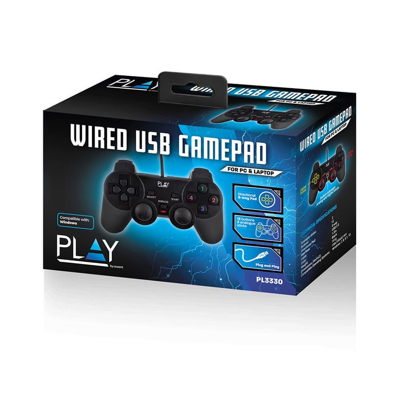 Ewent Play USB 2.0 Manette de jeu AnalogiqueNumérique PC Neuf - vue 2