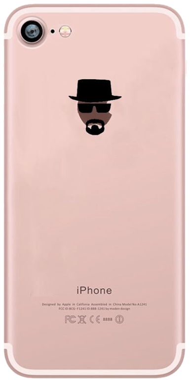 Pack Protection pour IPHONE SE 2020 (Coque Silicone Heisenberg Breaking Bad + Film Verre Trempe) Fun