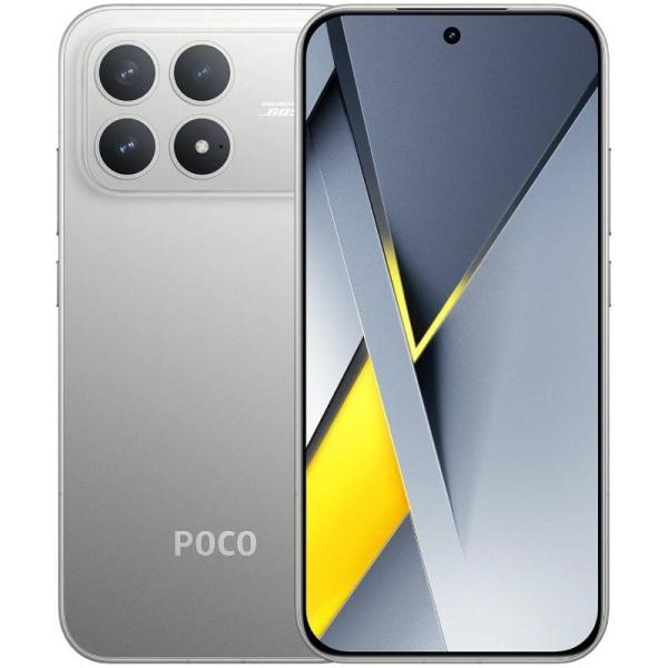 POCO F8 Pro (5G) 256 Go, Titane Argent - Neuf