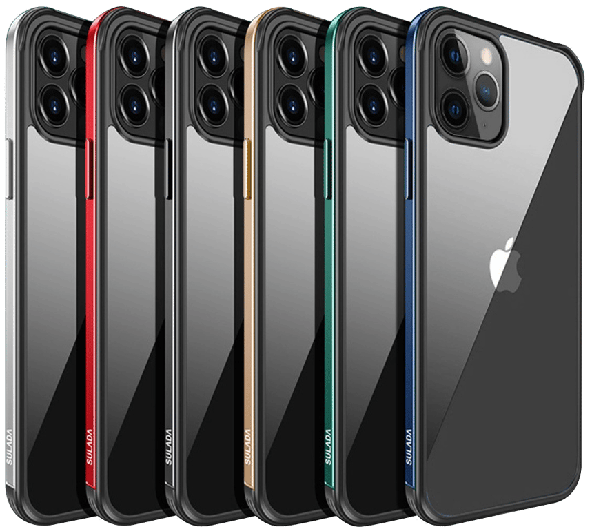 Coque Bumper Metal pour IPHONE 12 Mini Protection Plexiglass