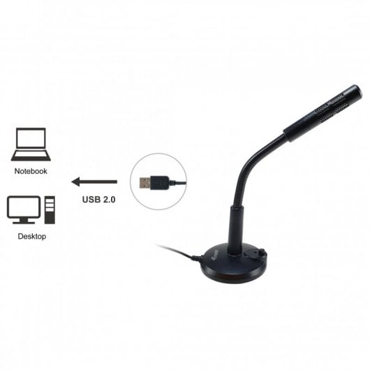 Microphone Equip 245340 – USB, Bouton Sourdine, Trépied, Haute Performance - vue 3