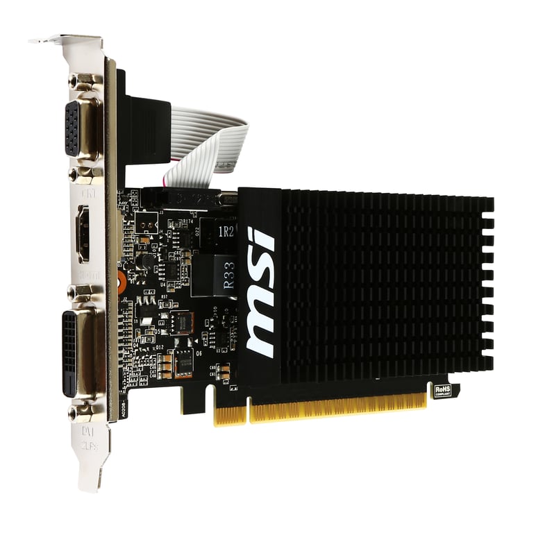 MSI GT 710 2GD3H LP carte graphique NVIDIA GeForce GT 710 2 Go GDDR3 Neuf - vue 4