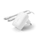 Caricabatterie rapido USB-C 3Ow Power Delivery e PPS + cavo Lightning da 1 metro - Bianco