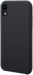 Custodia morbida in silicone gel per Apple iPhone XR, nero satinato