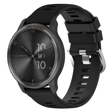 Correa de reloj Garmin Forerunner 265/265 Music/255/255Music/Venu 2/Vivoactive 4 Black 22 mm