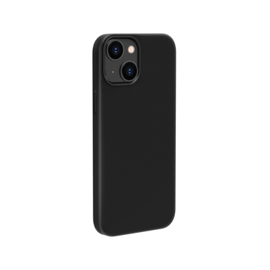 Coque antichoc en gel de silicone doux pour Apple iPhone 13 mini, Noir satin