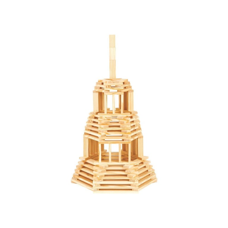 JEUJURA TEC'AP 3XL Jeu de Construction en Bois 200 pièces