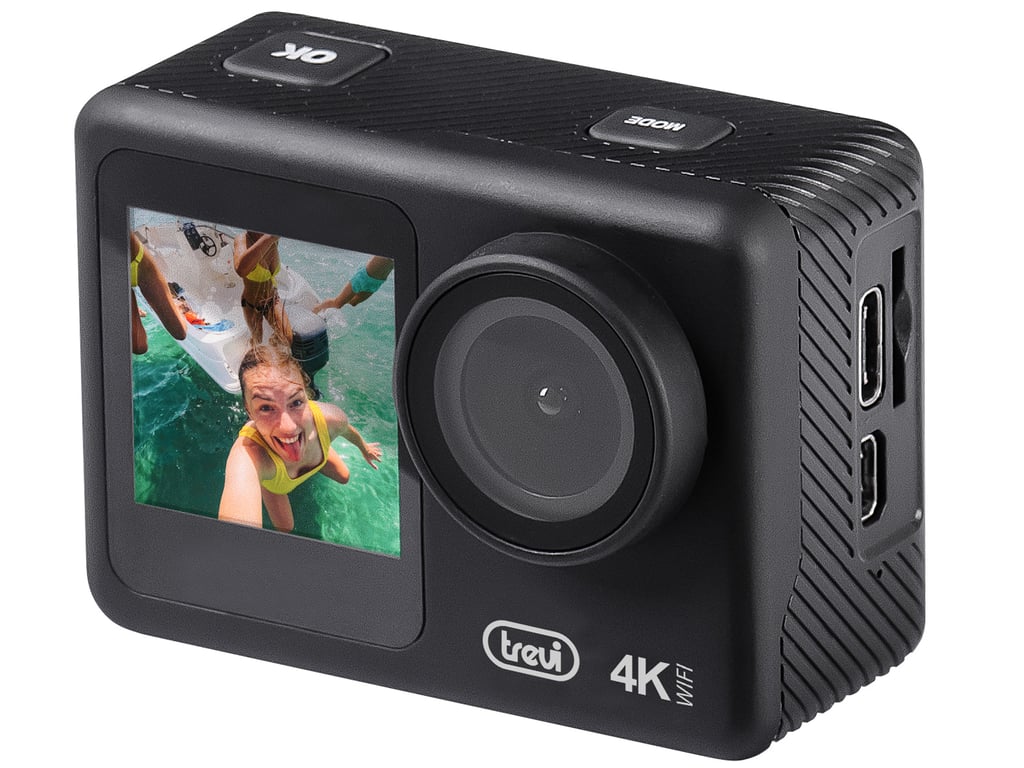 Caméra D'Action Trevi GO 2550 – 4K Full HD 120 ips WiFi Boîtier Sous-Marin 30m