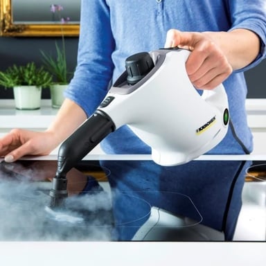 Kärcher SC 1 EasyFix Limpiador a Vapor Portátil 1200 W Negro, Blanco