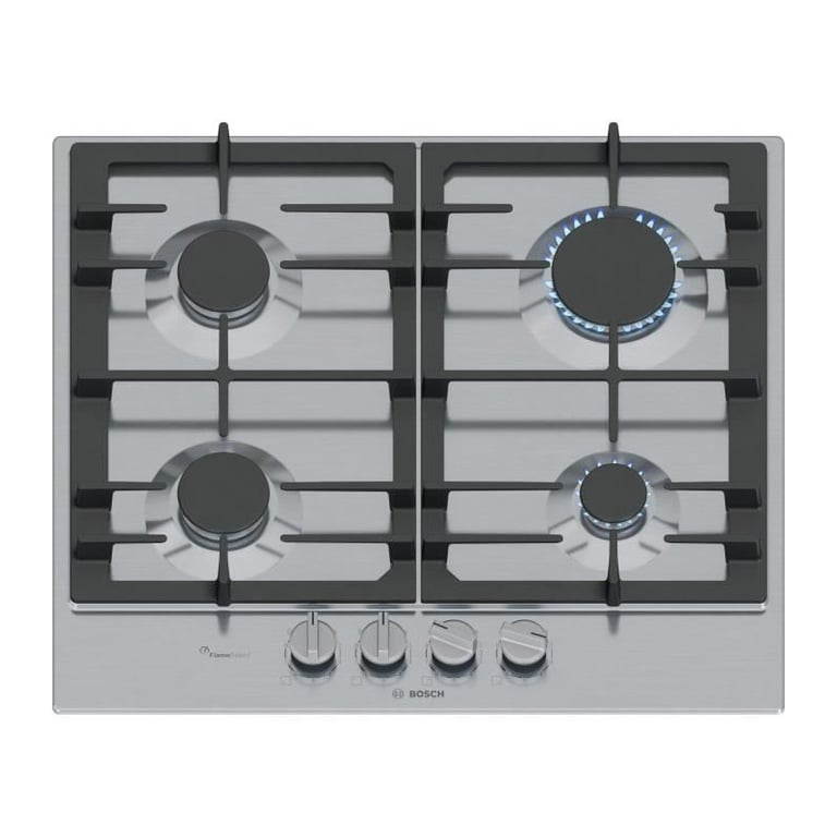 Table de cuisson à gaz BOSCH Série 6 4 foyers 52 x 58 2 x 4 5 cm PCP6A5I90 Inox - vue 4
