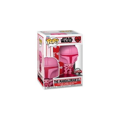 Figurine Funko Pop Star Wars Valentines The Mandalorian with Grogu