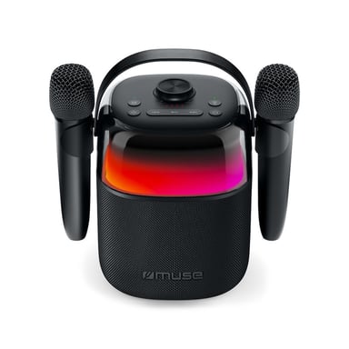 MUSE Altoparlante Bluetooth portatile, blu, maneggevole e compatto, con potenza di uscita da 5 W, adatto per laptop, tablet e smartphone