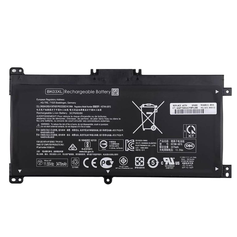 Batería portátil Hp Pavilion X360 14-Ba series Bk03Xl Hstnn-Lb7S 916811-855 916811-855 - Nuevo