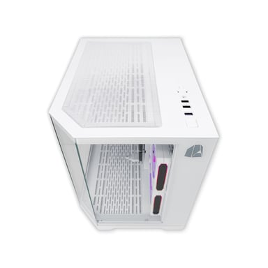 NitroPC - PC Gamer Nitropc Avanzato Silver - AMD Ryzen 5 5500, RTX 3050 6 GB, RAM 16 GB, M.2 1 TB, Win11 Pro, WiFi, Bianco