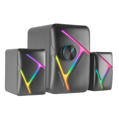 Altavoces Mars Gaming MS-H21- 35W- 2.1- Negros