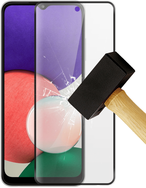 Film verre trempé 4D Noir compatible Samsung Galaxy A22 5G
