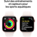 Apple Watch Series 10 (2024) GPS, Cassa in Oro Rosa 42mm, Cinturino in Gomma Bianca