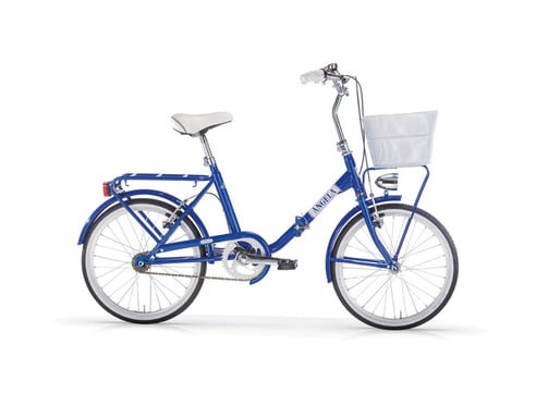 MBM ANGELA Vélo de ville Acier Noir, Bleu, Blanc